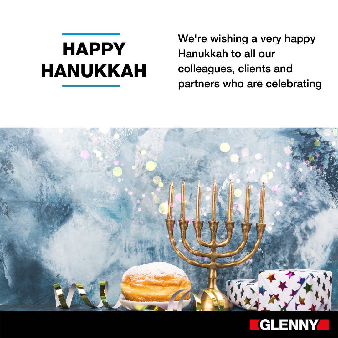 Happy Hanukkah to all of our colleagues, clients, friends and partners who are celebrating this week, from everyone at #TeamGlenny 🕎