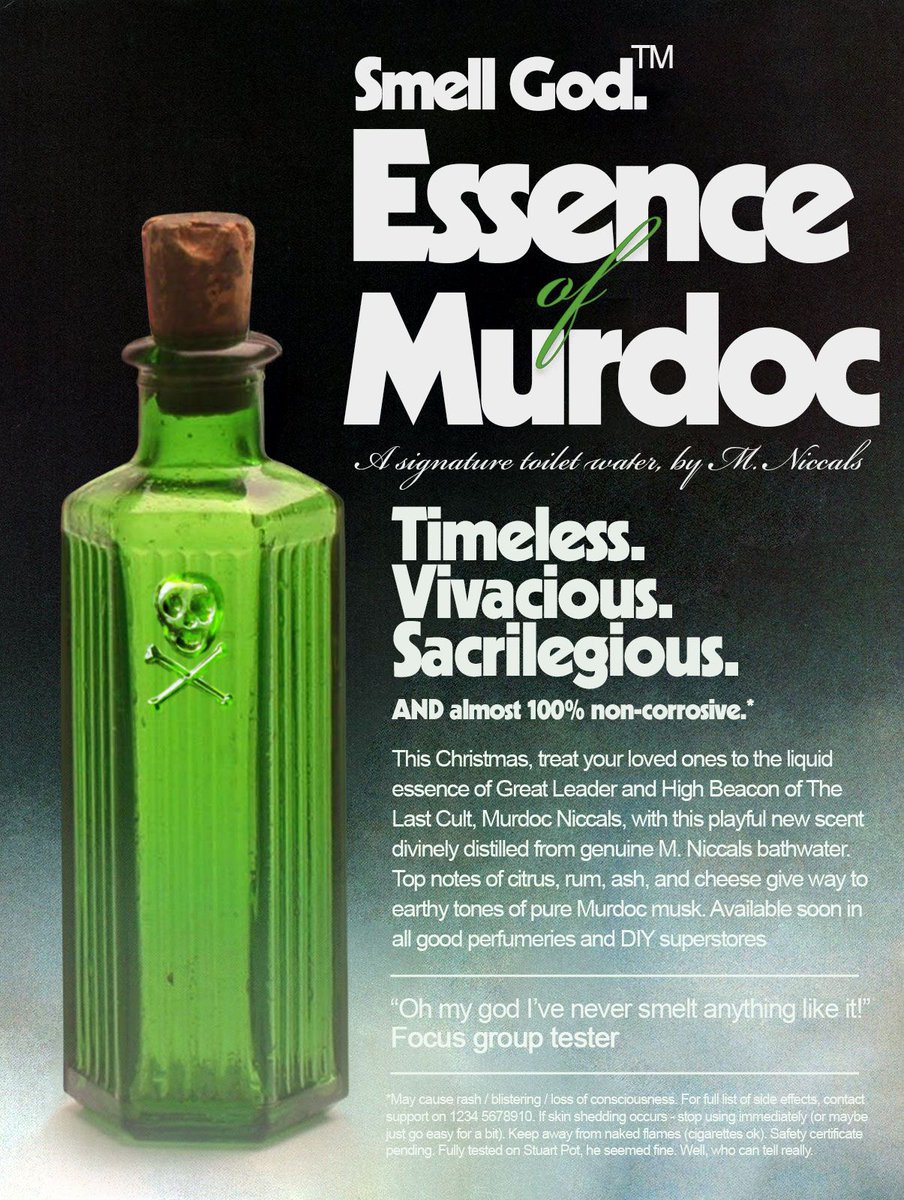 Hark! Is that a ... Christmas gift guide? Certainly 'tis! Murdoc’s top 3 gifts (in reverse order): 3. socks 2. satsumas. And at no. 1, Essence of Murdoc, my new signature scent. Timeless. Vivacious. Sacrilegious. Smells bloody lovely too. #essenceofmurdoc