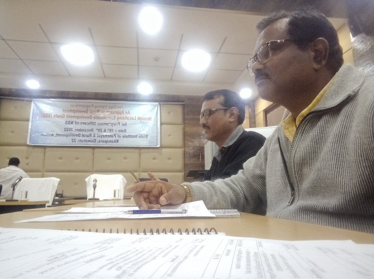 NSSHabraghat's tweet photo. State Institute of Panchayat &amp; Rural Development (SIPRD) "" An Approach to Rural development through Localizing Sustainable Development Goals (SDGs) training..today on 19th December 2022. https://t.co/PoyuiakG1P