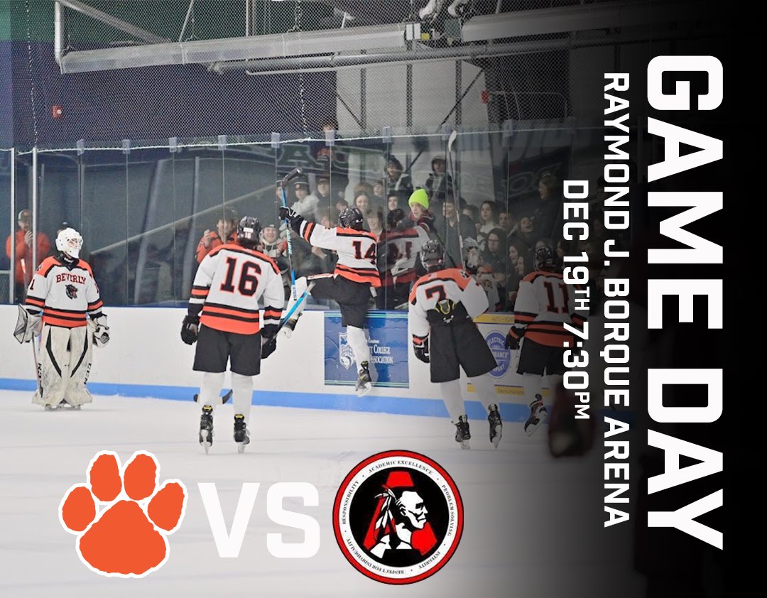 GAME DAY! BHS Boys Varsity Hockey faces Amesbury at home 

📍Raymond J. Borque Arena
⏰7:30
🏒Come Support!!