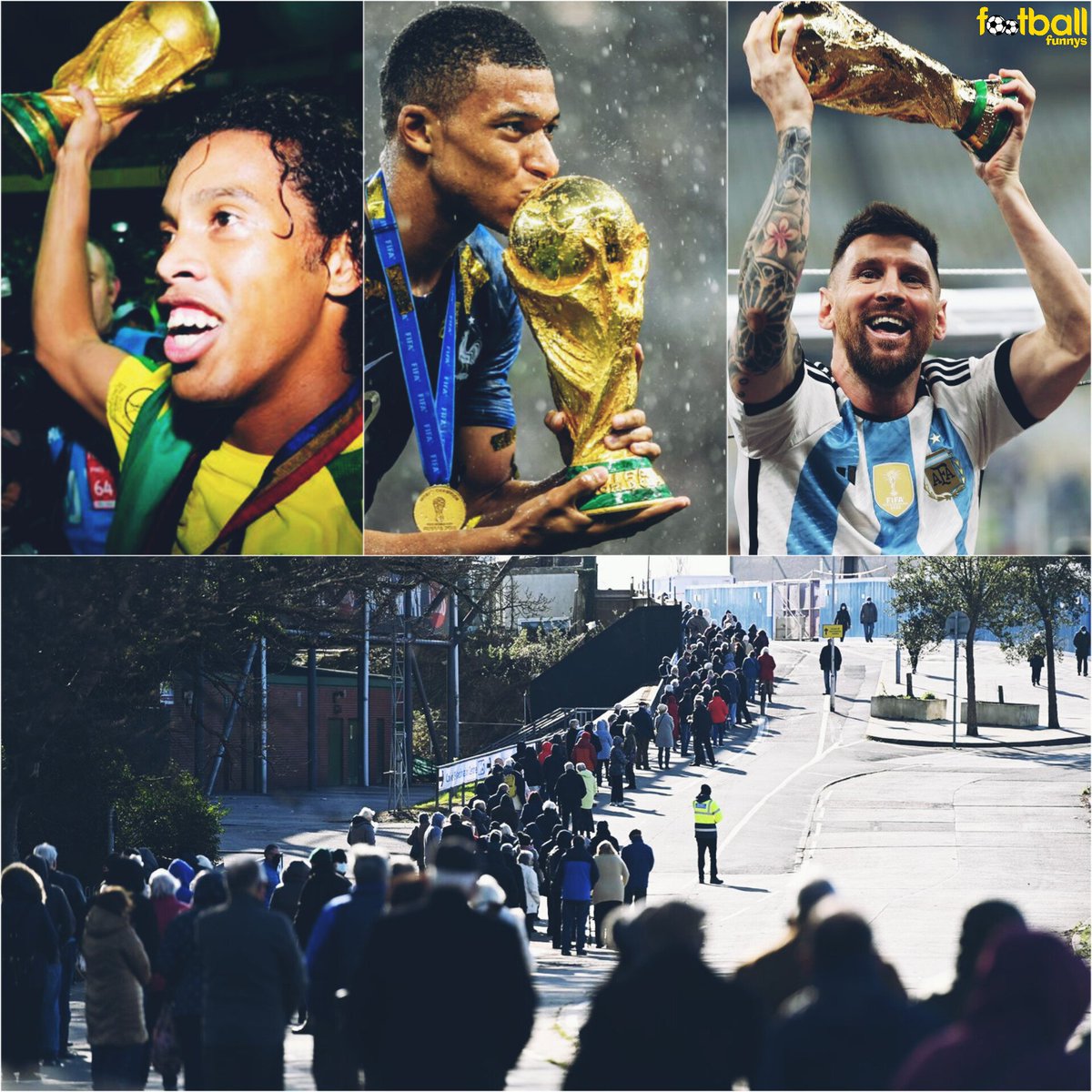 RemarksFootball's tweet photo. 2001: Ronaldinho 🇧🇷 signs for PSG ✍️
2002: Ronaldinho 🇧🇷 wins the World Cup 🏆

2017: Mbappé 🇫🇷 signs for PSG ✍️
2018: Mbappé 🇫🇷 wins the World Cup 🏆

2021: Messi 🇦🇷 signs for PSG ✍️
2022: Messi 🇦🇷 wins the World Cup 🏆

Players in 2025 trying to sign for PSG 😄 https://t.co/m1FME3Owk5