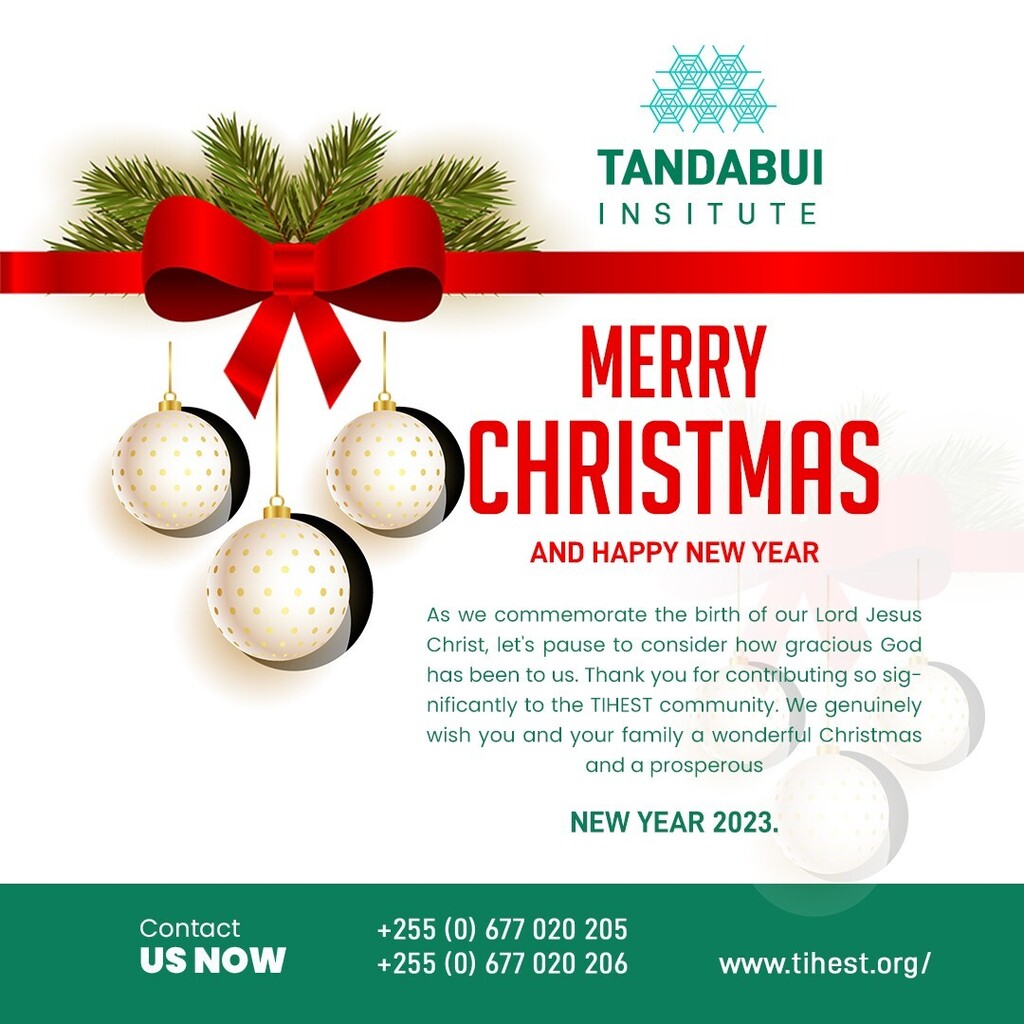 TandabuiI's tweet photo. As we commemorate the birth of our Lord Jesus Christ, let's pause to consider how gracious God has been to us. Thank you for contributing so significantly to the TIHEST community. We genuinely wish you and your family a wonderful Christmas and a prosperous New Year 2023.

#t… https://t.co/zGfynsGVJt