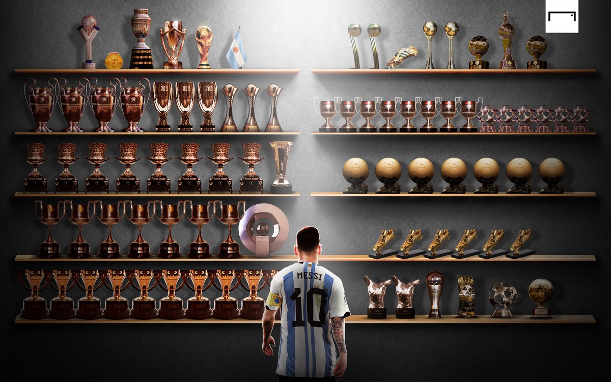 GOAL_ID's tweet photo. Koleksi trofi Lionel Messi 🏆🐐

#MegaBintang #Argentina https://t.co/XPCjmLoeiH