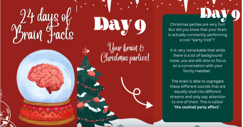 BrainMatters_NL's tweet photo. 🎅Not sure what to talk about during Christmas dinner? We have the perfect conversation topic for you! 🧠24 fun brain facts ... Our Christmas gift to you. 😉 You can find them in saved stories on our Instagram page. 
#brain #christmas #funfacts #christmasdinerconversationtopics
