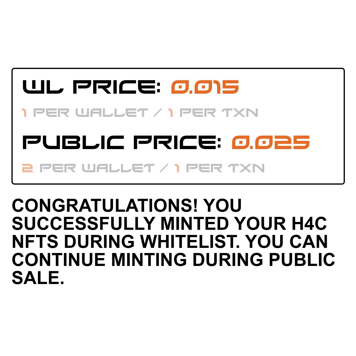 Successfully minted 🫡
@h4cstudio 🔥