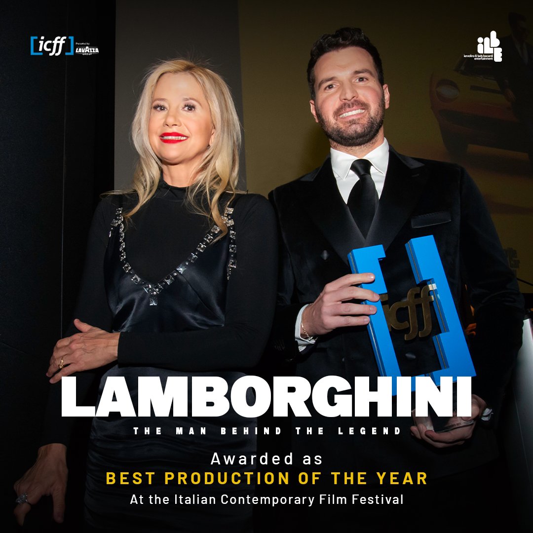 sipariomovies's tweet photo. 🏆  LAMBORGHINI - The man behind the legend wins 𝘁𝗵𝗲 “𝗕𝗲𝘀𝘁 𝗣𝗿𝗼𝗱𝘂𝗰𝘁𝗶𝗼𝗻 𝗼𝗳 𝘁𝗵𝗲 𝗬𝗲𝗮𝗿” 𝗔𝘄𝗮𝗿𝗱  𝗮𝘁 𝘁𝗵𝗲 @ICFFCanada - Italian Contemporary Film Festival.

Learn more out: https://t.co/zSvwU7ZDp7

Ph @hbcreativephotos

@MonikaBacardi 
@IervolinoAndrea https://t.co/mfjmYTb1fT