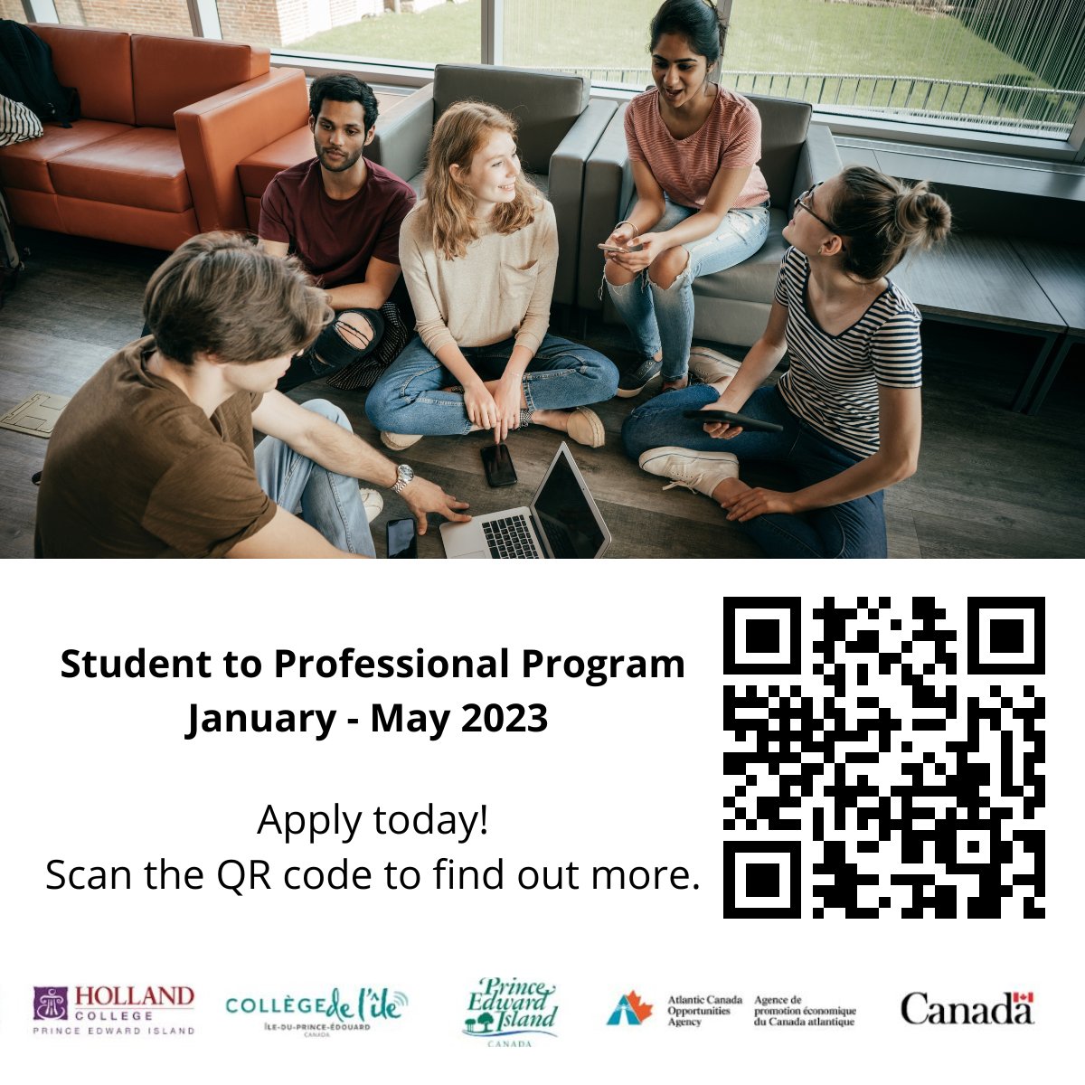 StudyandStayPEI's tweet photo. We're excited to launch another program called Student to Professional for 75 international students from @UPEI @hollandcollege, and @Collegedelile. The application is now open! Apply today: https://t.co/sc0ys7tEeF.
#pei #internationalstudents https://t.co/407vvHC2R9