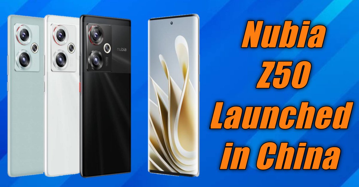 Nubia Z50 Launched in China

Full Details -> thecluestech.com/nubia-z50-laun… written by @DahodianTechie

#Nubia #NubiaZ50 #Android13 #Technology