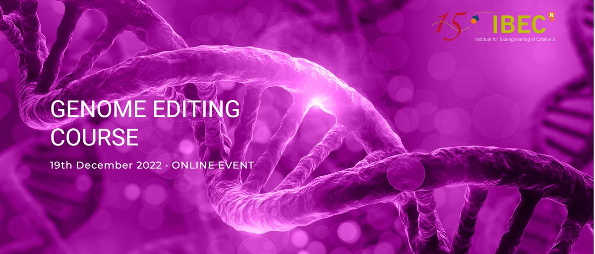 IBECBarcelona's tweet photo. Today, more than 100 people are attending an online Genome Editing course organized by #IBEC and
@Fraunhofer #IBMT
🧬More than 8 hours of lectures by specialized trainers from academia and industry in the field of genome editing. https://t.co/H7UzzfmEM1