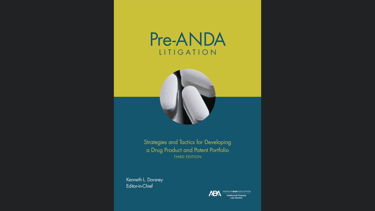 Now completely updated, Pre-ANDA Litigation provides lawyers with authoritative, in-depth information, tactics, and advice, to help litigants plan early and be prepared to alter plans as new events occur. Available now at bddy.me/3PLmDpG! <a href="/abaipl/">ABA-IPL</a>