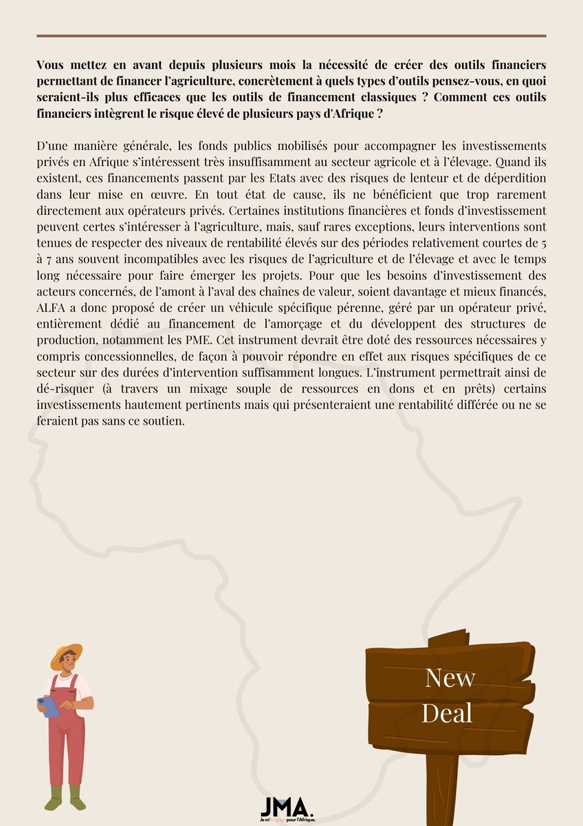 JMAfrique's tweet photo. Zoom sur la dernière newsletter de 2022 de
@JMAfrique
Dans cette interview, notre personnalité du mois Karim #Aittalb, DG de Advens Geocoton revient sur les objectifs de la coalition Alfa qu’il a initiée et sur les réalités actuelles de l’agriculture et l’élevage en Afrique.⬇️ https://t.co/9zKrlQKiZP