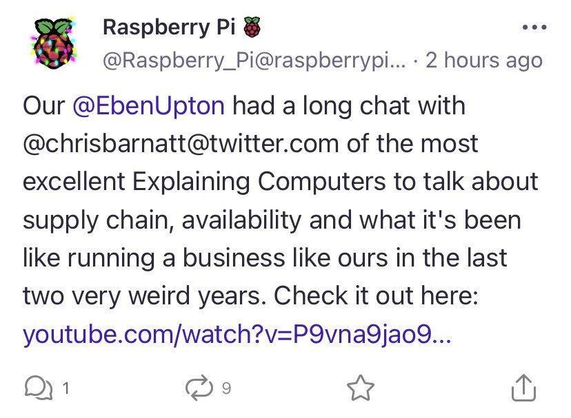 And so Twitter became part of the fediverse