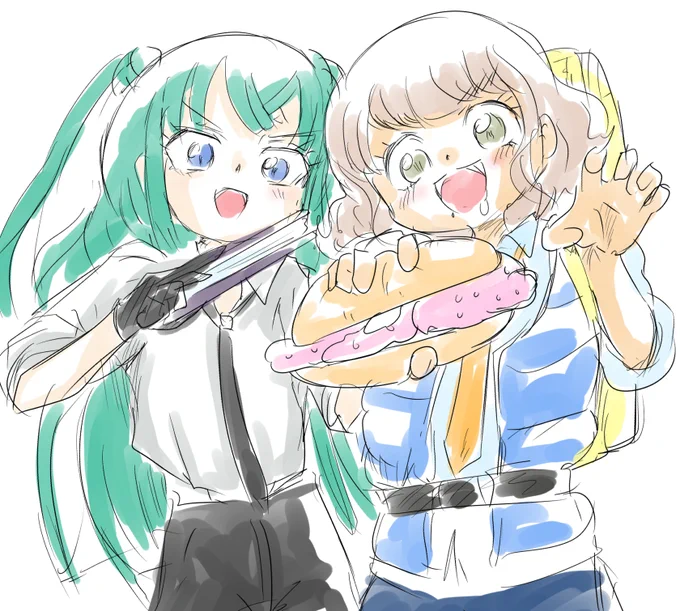 ペパーとチリのコスプレしたペッパーとチリ 
