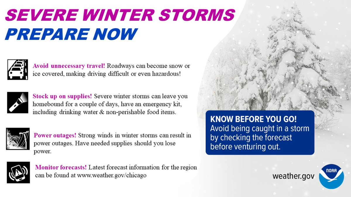 #mchenryaware   #mchenryweather

With the potential for Blizzard-like conditions later this week, the National Weather Service has provided this reminder about preparedness for Severe Winter Storms.