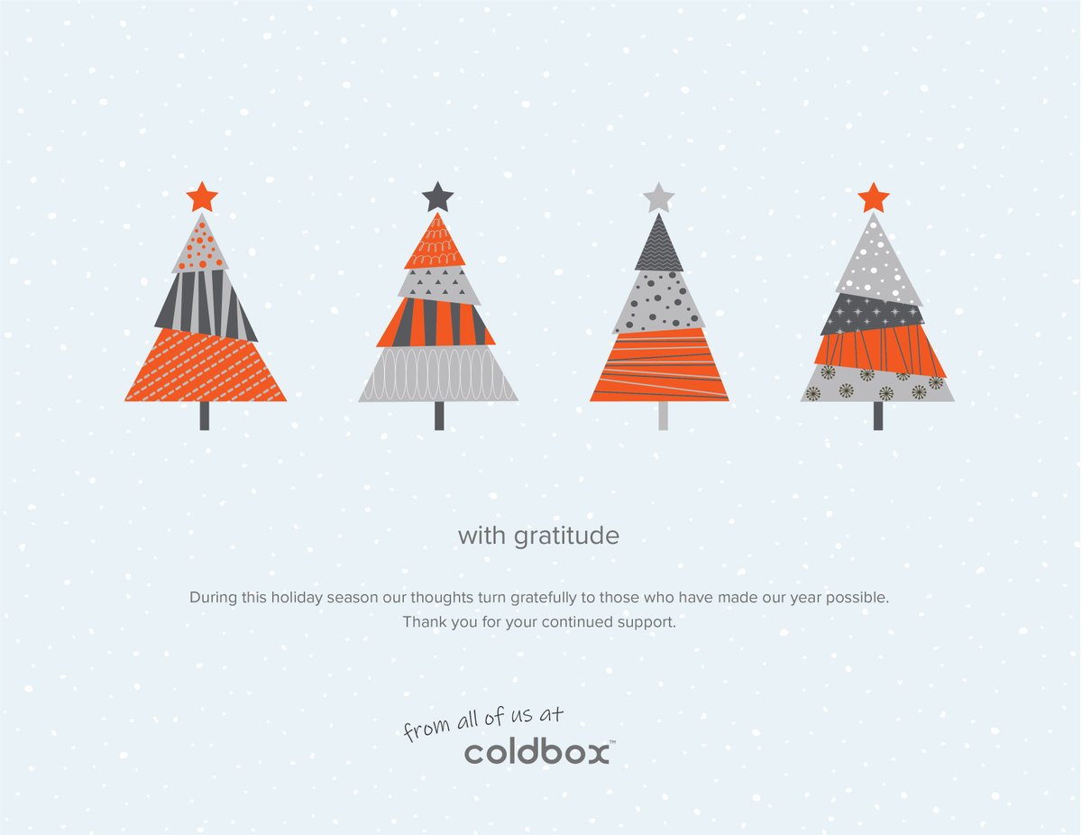 coldboxbuilders's tweet photo. Sending thanks this holiday season from the entire crew at Coldbox.
#happyholidays #gratitude #oneteam https://t.co/byotYa8fVM