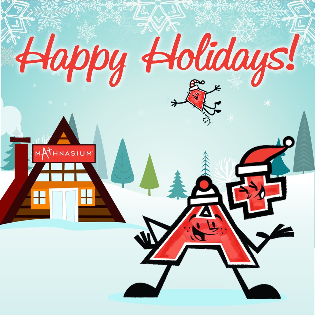 Mathnasium4444's tweet photo. Season’s greetings, friends! Here’s wishing you #holidays full of joy, wonder, merriment… and #math! 😃❄ #Mathnasium #ChangingLivesThroughMath https://t.co/JJ3XicWMbo