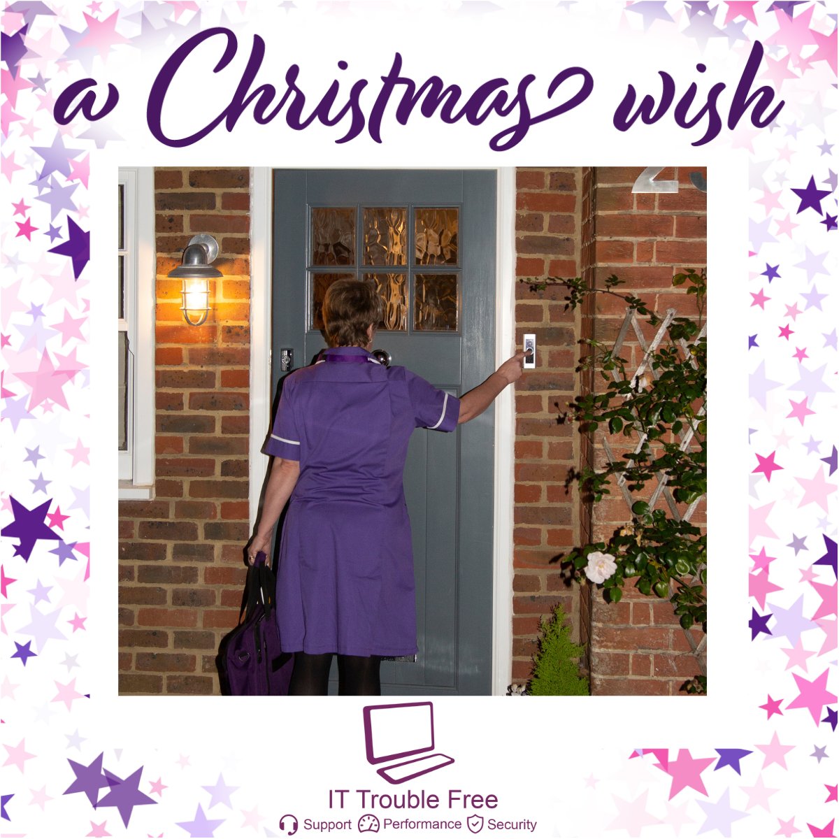 CorpNetworkRG's tweet photo. Thank you to @ITTroubleFree for granting a Christmas wish for Rennie Grove 🌟

IT Trouble Free have funded a night of care this December to ensure our nurses can continue providing vital care and support 💜 https://t.co/7wPsH6k2tQ