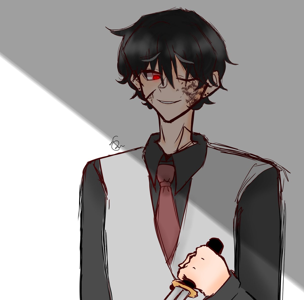 drawing5689's tweet photo. 내 자캐 "진혁" 홓홓 https://t.co/v6qryYl6yJ