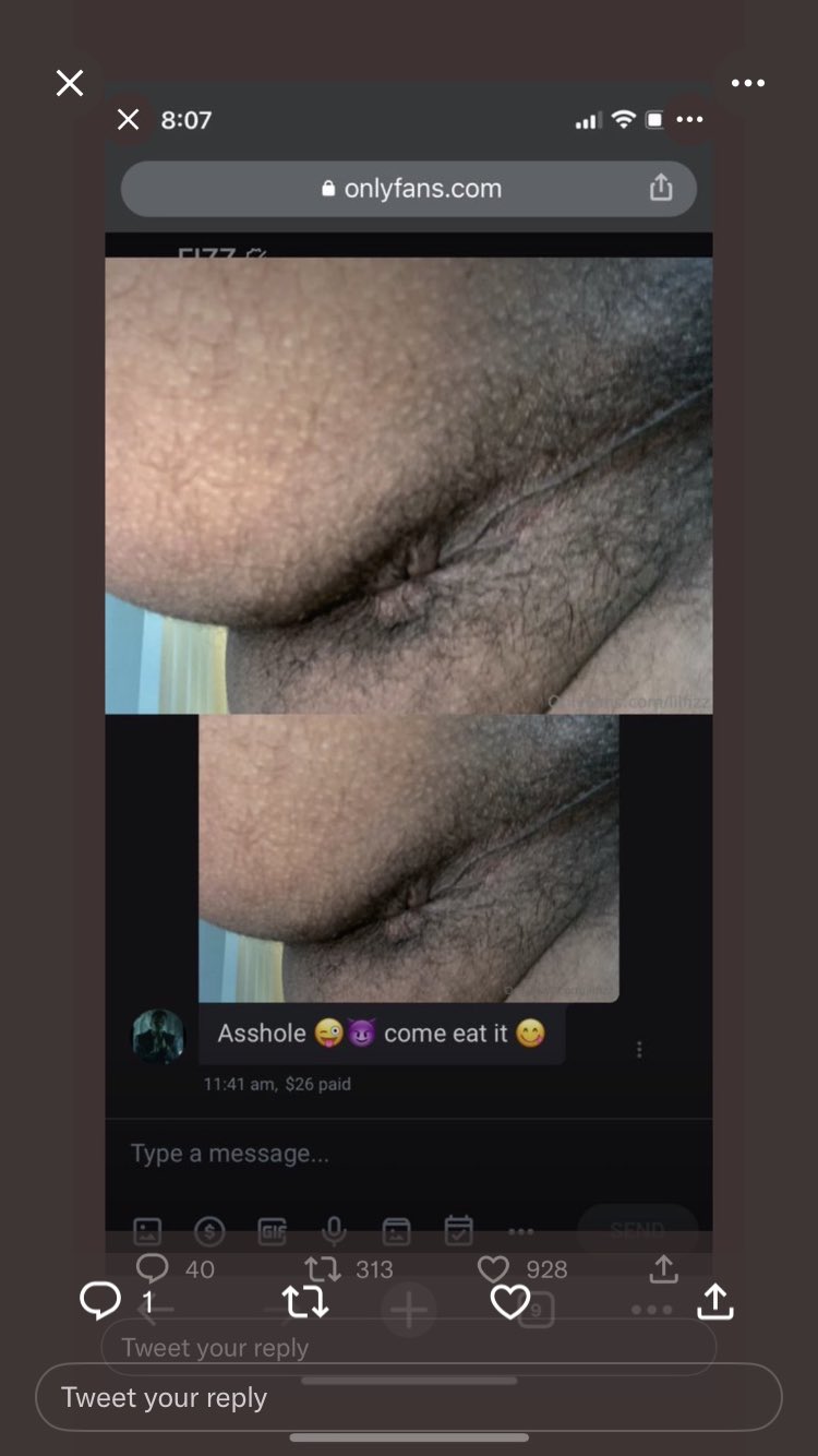 2 pic. This is for those of you who wanted to see the #LilFizz Only Fans content  that leaked,well here