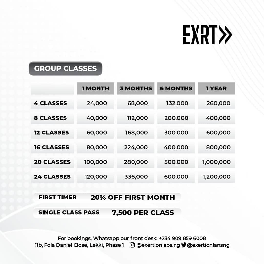 exertionlabsng's tweet image. New year, New you? New Year, New Gym? Yes! Now taking January Bookings! EXERT your new year resolutions with us! 

Class schedule &amp;amp; available PT slots will be published shortly. 

*Bookings are subject to terms &amp;amp; conditions 

Happy Holidays! 🎄#EXRT #MakeItHappen