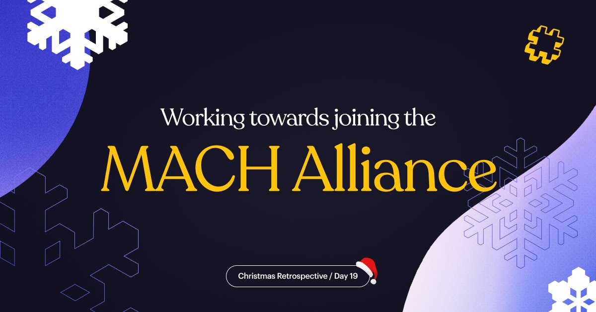 wearepatchworks's tweet image. On the 19th day of Christmas...🎄 we're looking to the future, and thinking about how a MACH approach can enable business to grow.

And throughout the New Year, we'll be looking to help even more businesses adopt #composablecommerce!

@MACHAlliance

#ecommerce  #goals