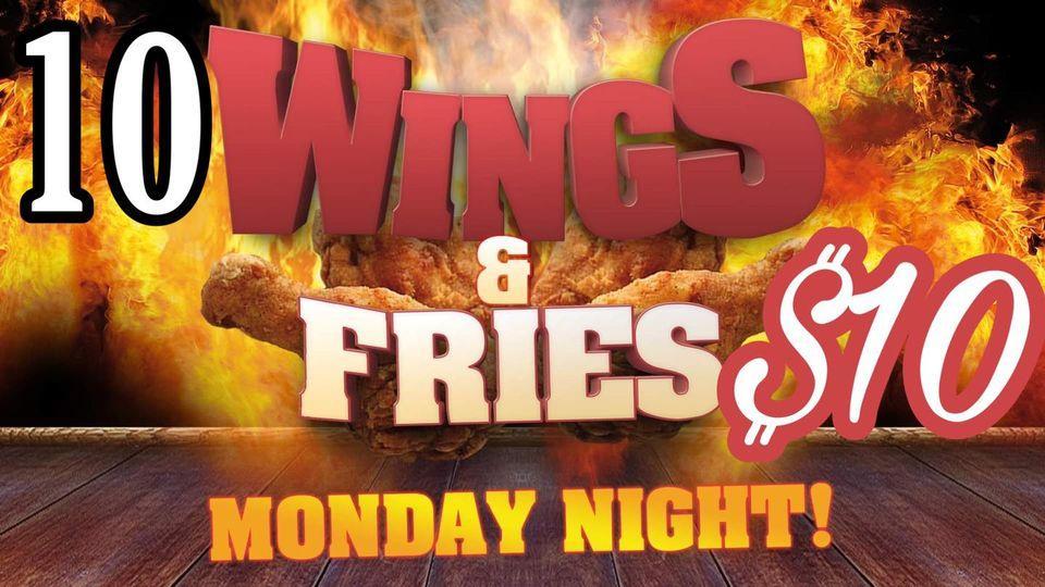 BranchHouseTav's tweet photo. Monday Night Wing Night! 10 wings and Fries $10 from 6-10pm https://t.co/Rzs93Q72U8