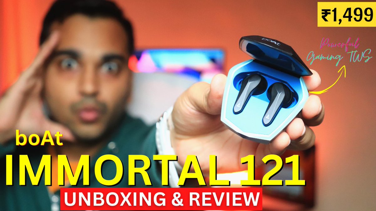 sdubeyofficial's tweet image. boAt Immortal 121 || Unboxing &amp;amp; Review || 40ms Low Latency || Just 1499 INR || Budget 👑 #boatImmortal121 #Immortal121 #GamingTWS #BestTWS #boat121 #LiveTheSound #LevelUpWithboAt #technoZee

full video: youtu.be/HuZpefRHY-I