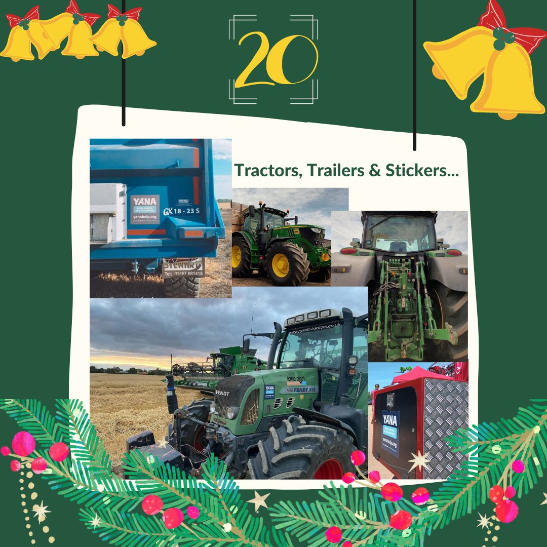 The YANA vehicle &amp; window stickers adorn many tractors, trailers, trucks &amp; windows. 

Reaching people out on our roads as a reminder that help is available.

If you haven't already got yours, DM us.

#StickingUpForBetterRuralMentalHealth #EastAnglia #ByYourSide #agriculture