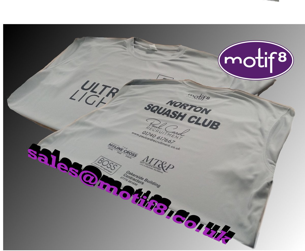 Here at motif8 we can print or embroider in multiple locations on any garment.  Contact our sales team to see what we can do for you! sales@motif8.co.uk
#motif8