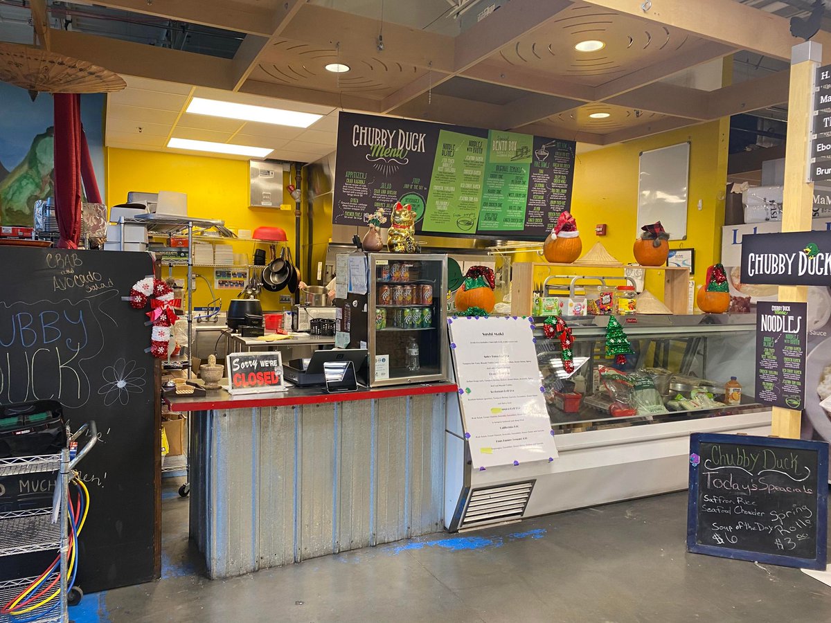 Grab lunch at Chubby Duck this week! They have excellent sushi and delicious weekly specials. What's your favorite dish? Share in the comments!

The Market is open every Tuesday, Thursday, and Saturday from 9 am- 5 pm.