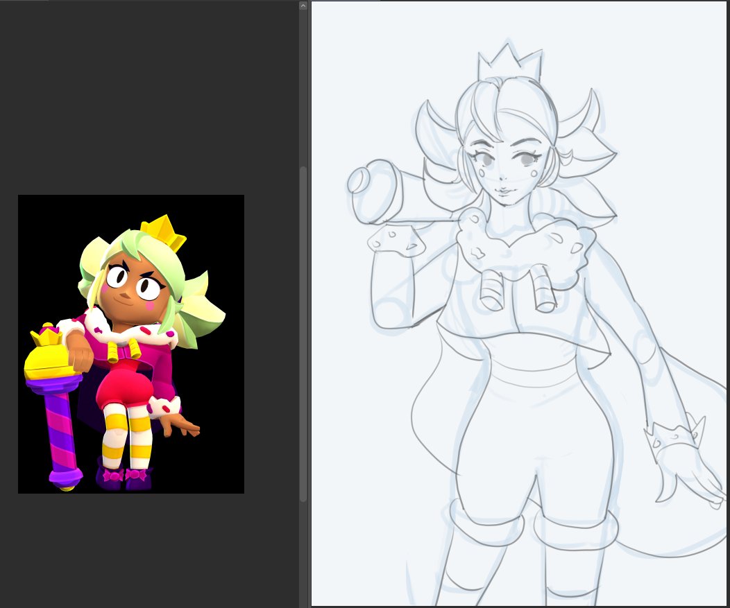 giovyx90's tweet photo. bro is sketching brawl stars after ages #brawlstars #brawlstarsart #brawlstarssketch #brawlstarsmandy https://t.co/tK2Eh02bCp