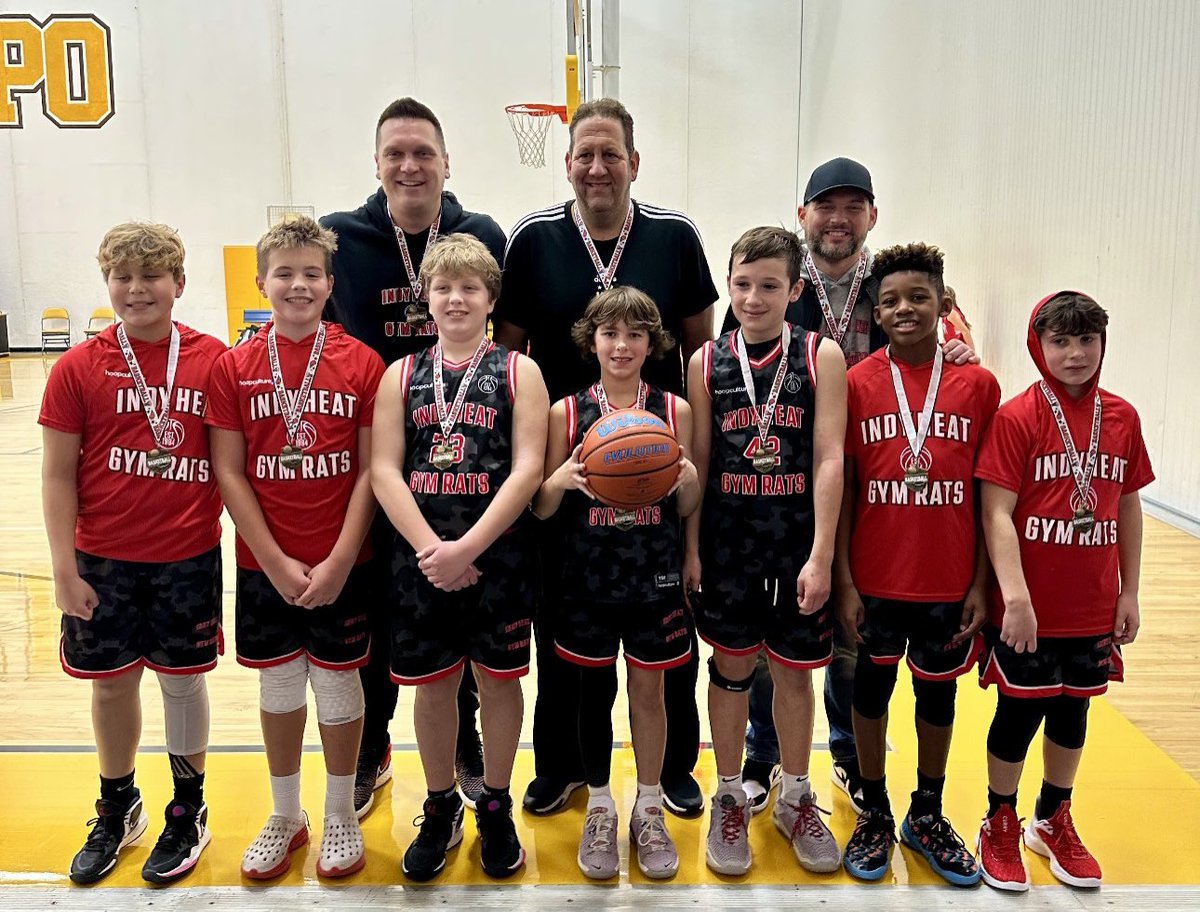 Proud of our 5th grade 2030 boys, regular season and post season tourney champs in the 6th grade division. Much respect to all of our opponents and thank you to the staff at The Courts of NWI for a great and well run season 🏀👊
