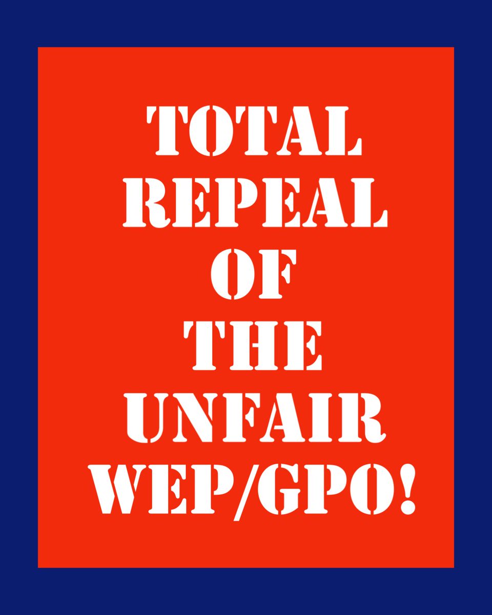 RepealWEP_GPO's tweet photo. @SenJohnKennedy #EliminateWEPGPO from SS law—add full repeal to the omnibus spending package. Denying or diminishing the rightfully earned Social Security benefits of a targeted group of American citizens is discriminatory. #S1302Omnibus https://t.co/nU9f4jEVO4
