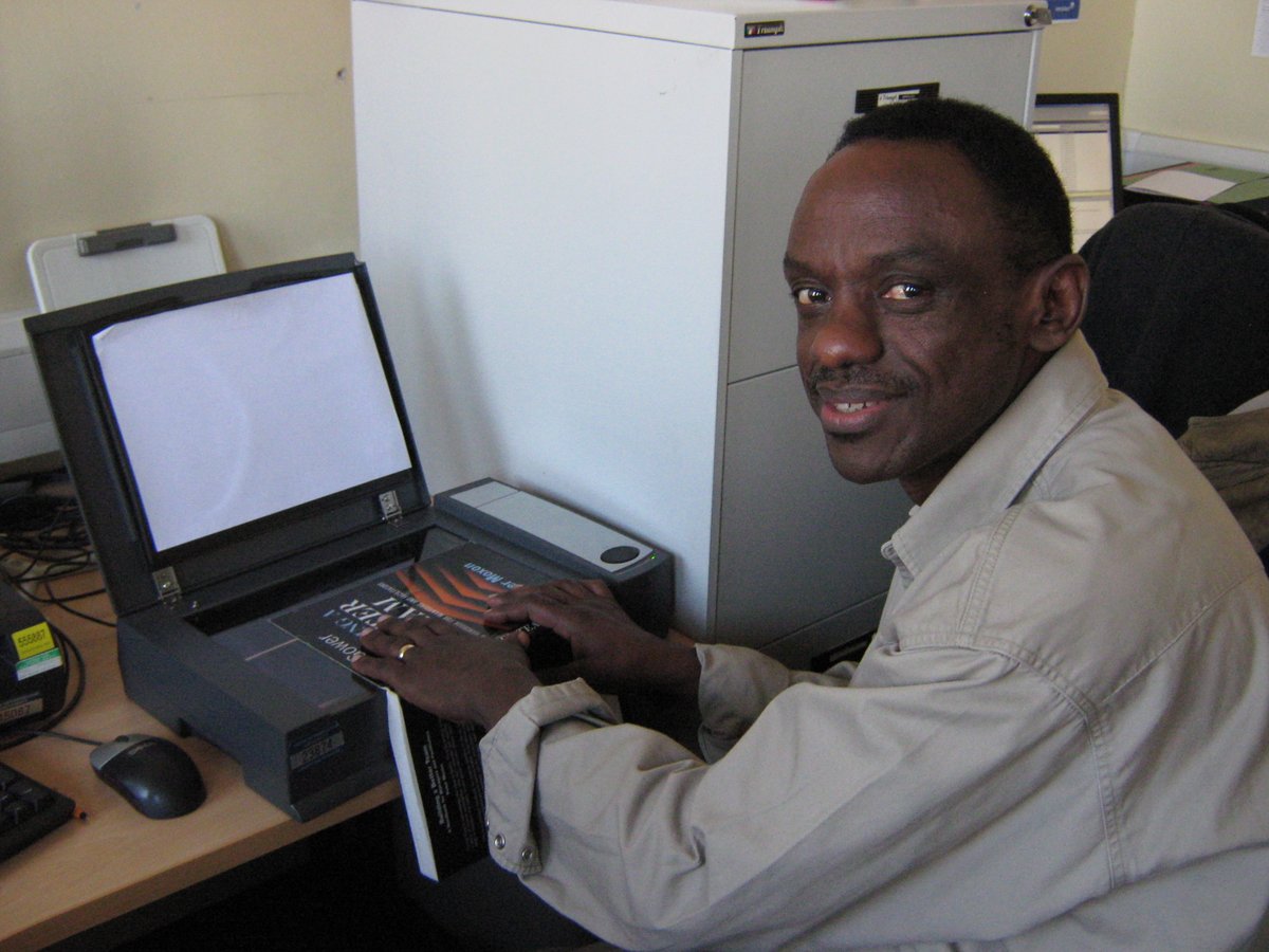 DebbieMN's tweet photo. Remembering our @BeckettLibrary friend &amp; colleague Kalist Musinga today, 1963-2015, at his memorial tree, Headingley Campus https://t.co/59vxIVIGS4