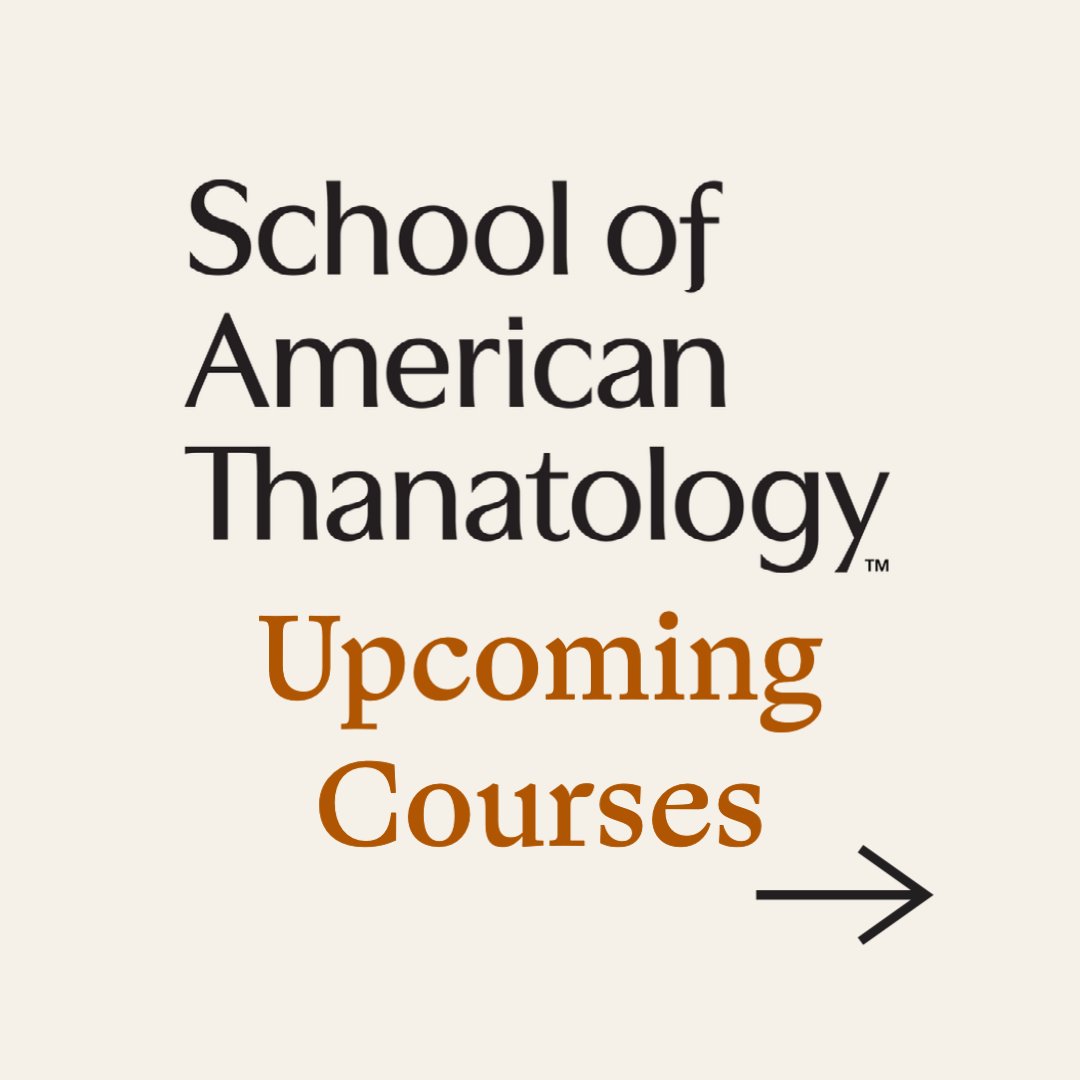 coleimperi's tweet photo. Courses that will be offered in 2023.
#schoolofamericanthanatology #thanatology #deathwork https://t.co/PJoabxdQsG