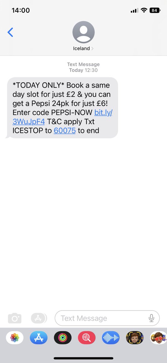 neilus77's tweet photo. @IcelandFoods what a disgrace, you have sent out texts offering Pepsi 24 cans for £6 when you take same day delivery, then when you try and use the code it gives £3 off the £11 price, your head office then try saying oh yes its only £3. Talk about false advertising and deceit. https://t.co/wO11vCPiHf
