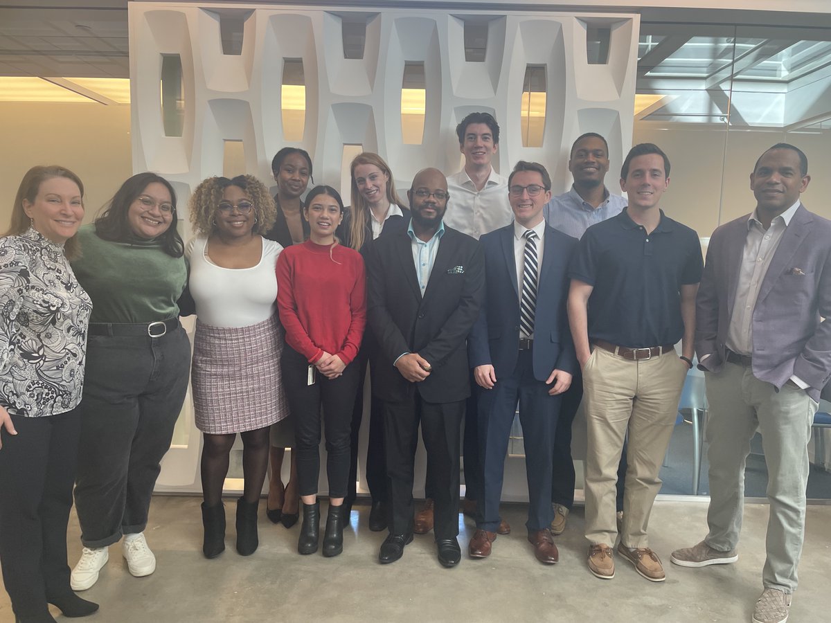 This past Friday, Partners <a href="/dthornell/">Doug Thornell</a> &amp; <a href="/jzuckman/">Jill Zuckman</a> spent the morning speaking with outgoing Fall interns! We’ve been grateful for their work in helping keep the trains moving on time for our clients. #SKDKNews ☕️🌅