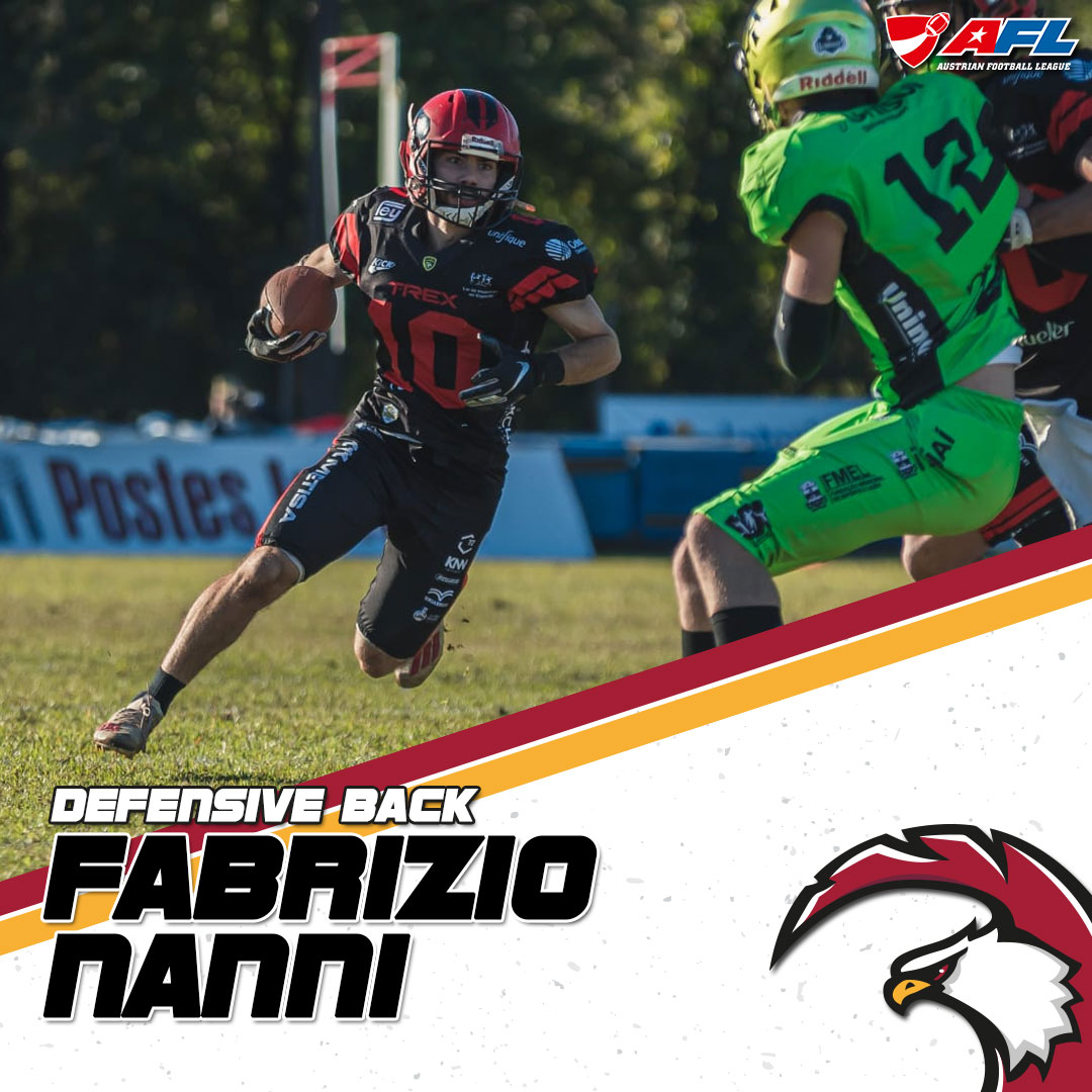 Patriots sign defensive back 🖊📑🏈🔥
The Goldhelmets are strengthening their defensive backfield for the upcoming 2023 AFL season with the signing of Fabrizio Nanni.