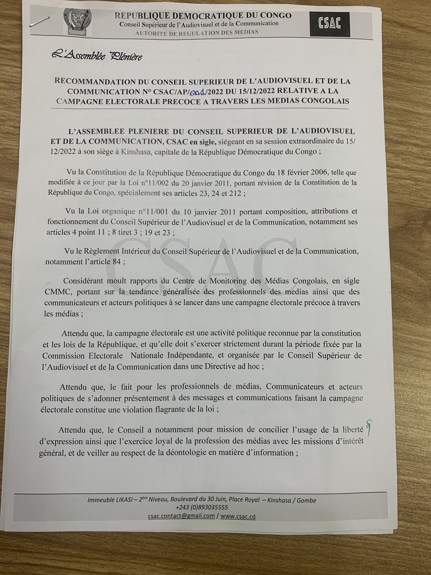 CSAC RDC on Twitter: 