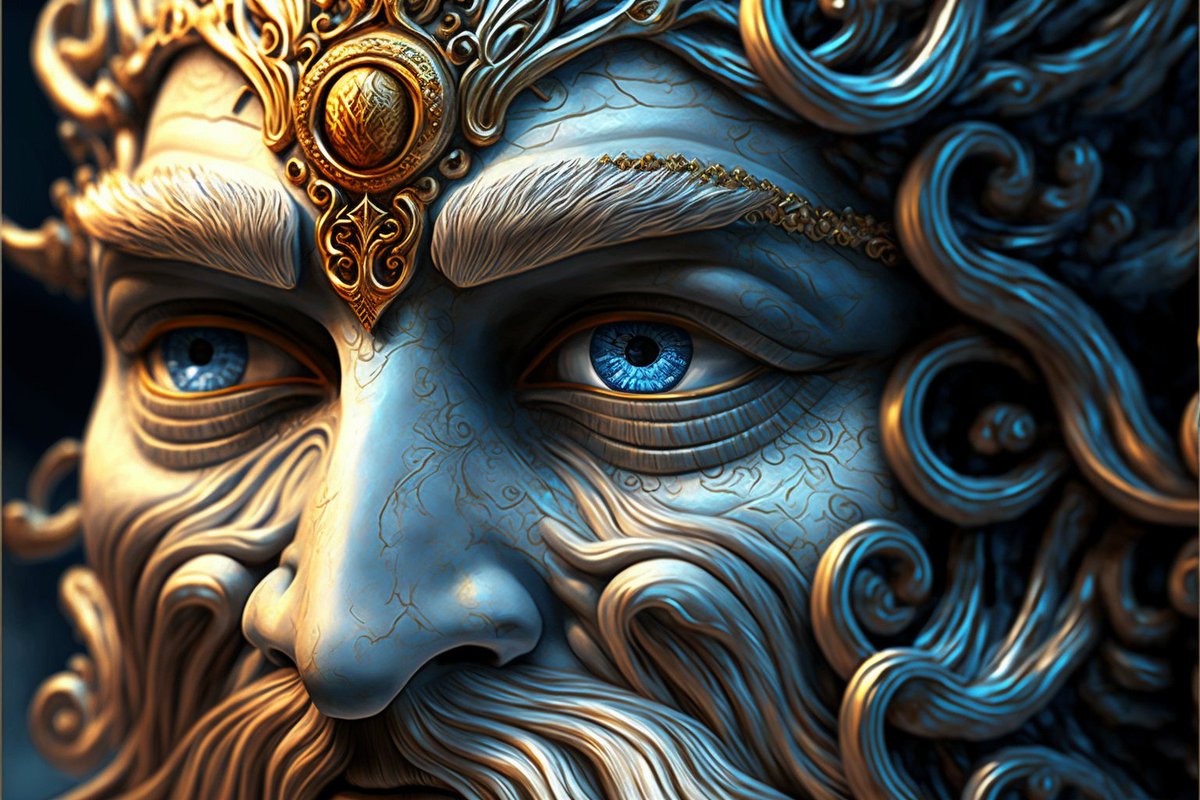 tomor_tt's tweet photo. My graphical experiments using AI -- The look of Zeus https://t.co/nw4Ljqb4s1