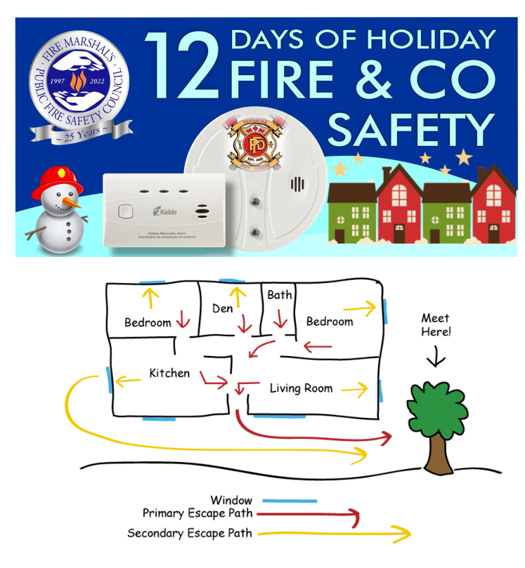PembrokeFD's tweet photo. Prepare & practise your escape plan with everyone in your home. Santa needs one way out of your home, you need 2. Give your family the gift of peace of mind with a home fire escape plan & have two ways out of every room, if possible, to ensure your loved ones are prepared! #tip8 https://t.co/sU4F1ISbSP
