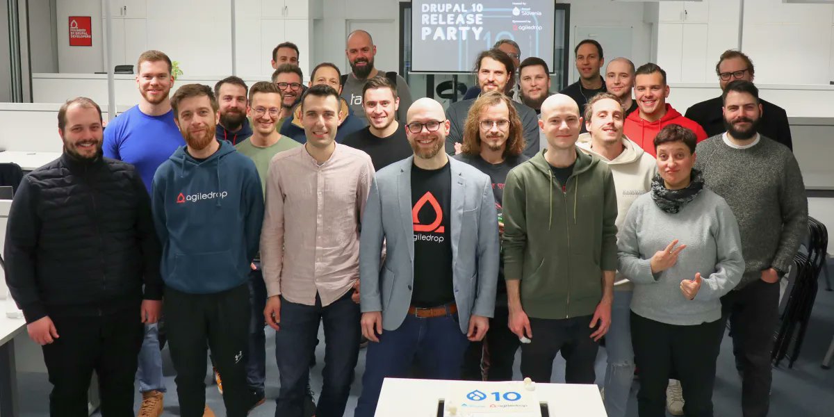 It was great hosting the first local #Drupal meetup / release party in ages last week in our Ljubljana HQ. Big thanks to <a href="/alesrebec/">Ales Rebec</a> &amp; everyone who attended!

You can check out some of our top impressions from the meetup in the latest <a href="/agiledrop/">Agiledrop</a> blog post: agiledrop.com/blog/drupal-10…