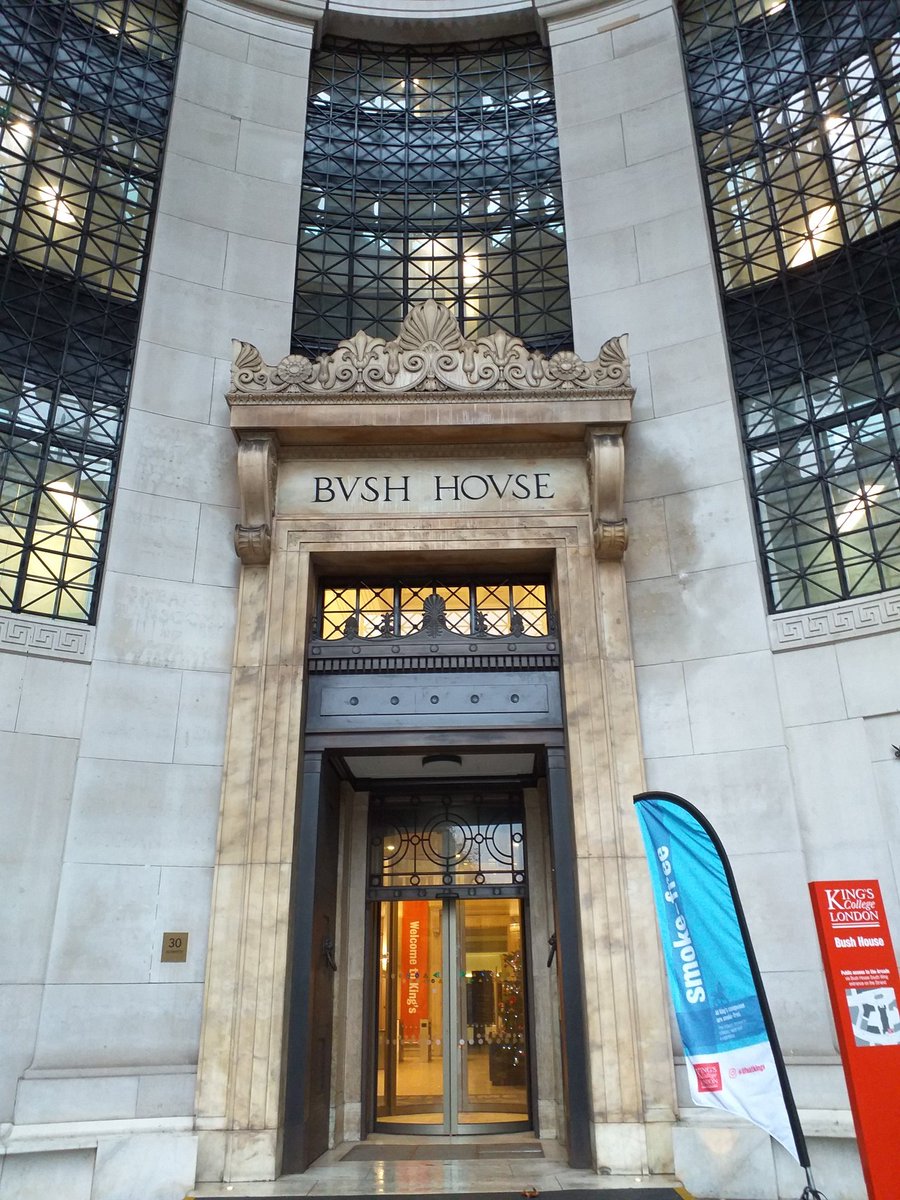 Traceywith_an_e's tweet photo. Thought I'd visit the old place today. The building looks the same as when I worked there and, no I wasn't imagining it, I could hear it too thanks the the row of speakers playing BBC audio! #BBCWorldService #90thBirthday #BushHouse https://t.co/tMO4kQfnKr