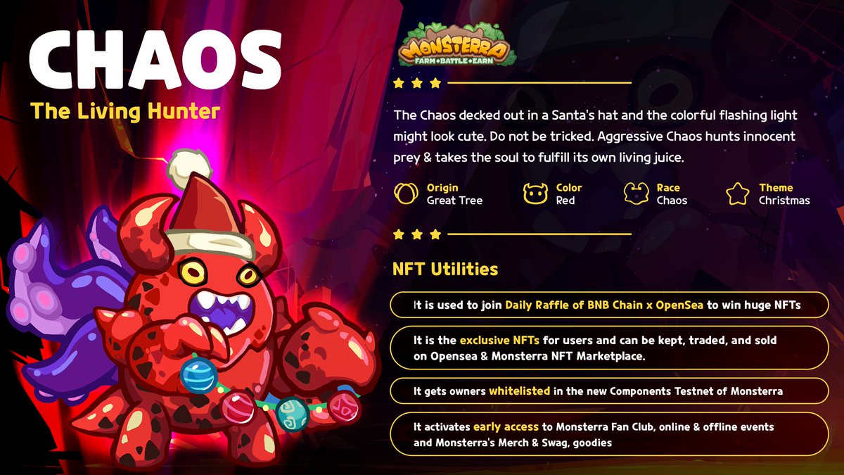 Monsterra_P2E's tweet photo. 🔥@BNBChain x @opensea #12daysofNFTs is on fire🔥
🛒Trade any #BNBChain NFTs & win rewards worth $100k+USDT NOW👉https://t.co/dvl6J1Mnvk
Interested in #Monsterra Mongens Squad? Check👉https://t.co/lN52BUtjxV
Exclusive NFTs masterpieces are craved. Like & RT to hunt them down❗ https://t.co/xAtwpDgZ0m
