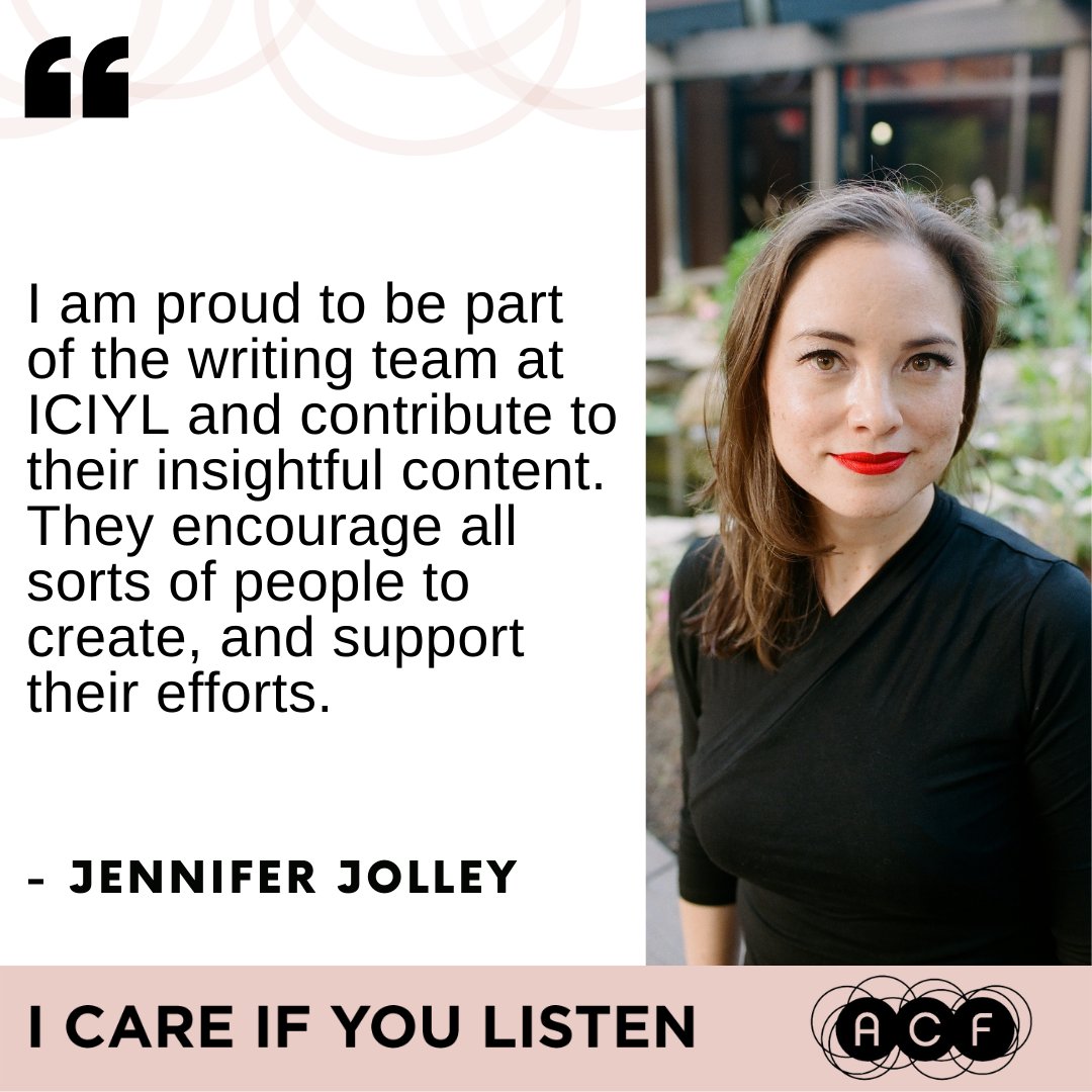 “I am proud to be part of the writing team at ICIYL and contribute to their insightful content. They encourage all sorts of people to create, and support their efforts.”- @jennjolley

Donate before Dec 31 and help keep ICIYL free for everyone: icareifyoulisten.com/donate/