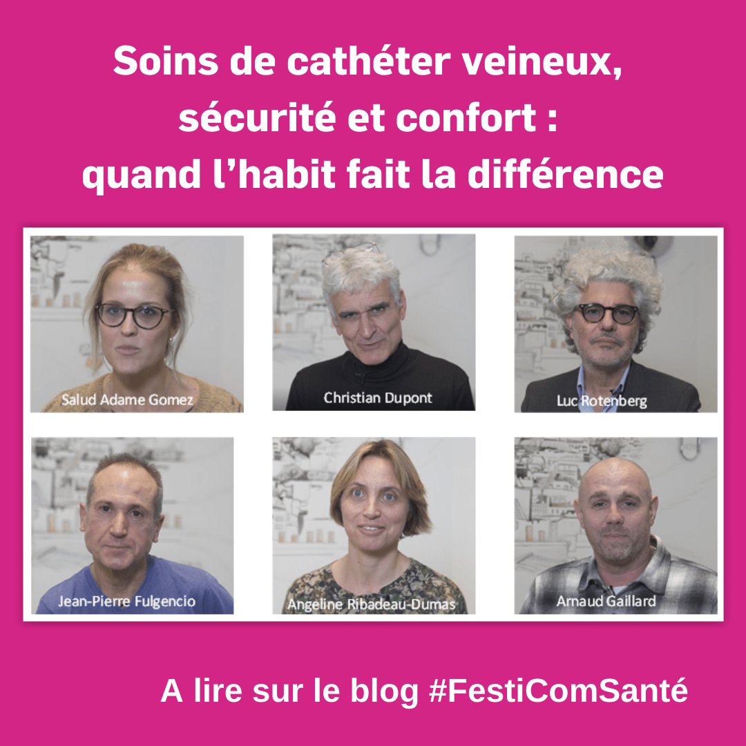 FestiComSante's tweet photo. A lire sur le blog #festicomsanté : Soins de cathéter veineux, sécurité et confort : quand l’habit fait la différence par Lucie Gueyffier & Angeline Ribadeau-Dumas @ColibriRue
👉 https://t.co/D03O41K84k
#parcourspatient #comsanté #GIFAV https://t.co/ThgSfVsZ2h