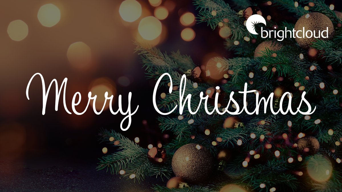 BrightCloudLtd's tweet photo. Merry Christmas and a Happy New Year to all our followers! We are closed on bank holidays but otherwise open as normal over the holidays. ​Our P1 OOH support line will be operating for customers that have purchased it. https://t.co/Zg8pWd7Rn8