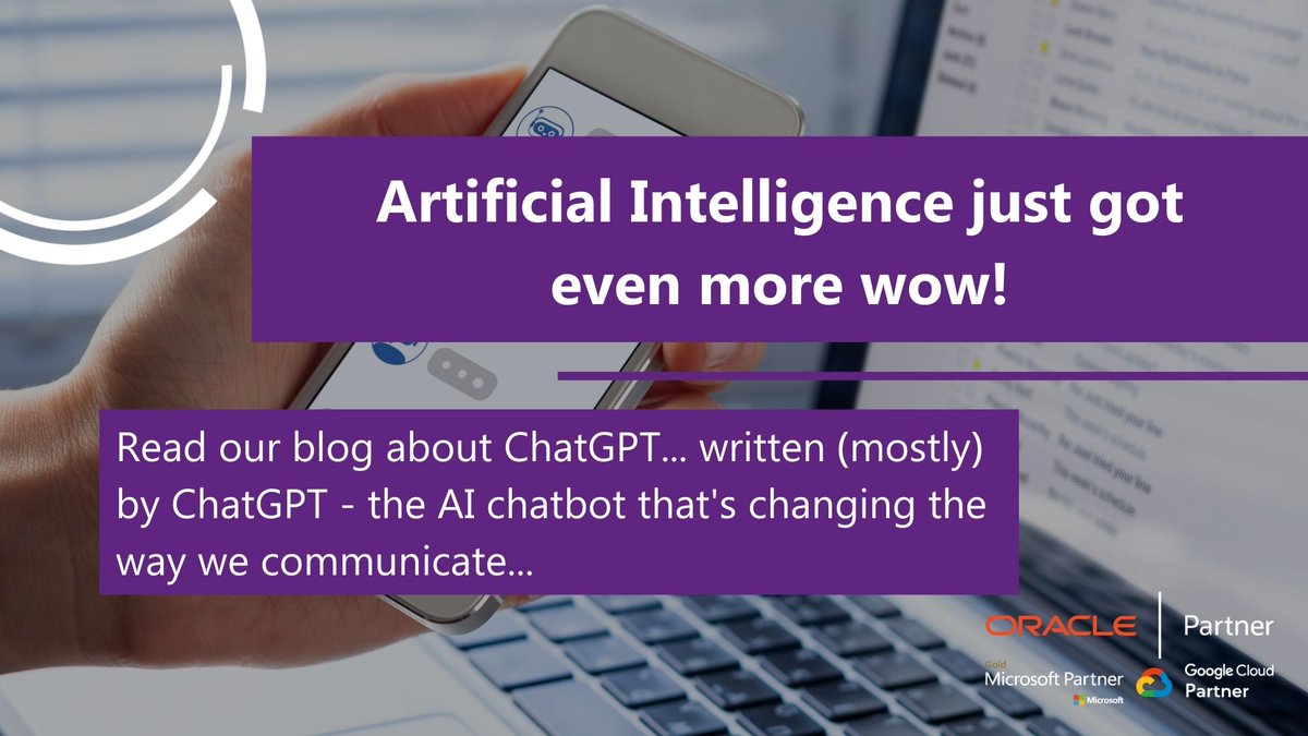 dsp_uk's tweet image. ChatGPT is a new research release designed to provide human-like conversation capabilities to chatbots and other applications. We challenged ChatGPT to write a blog about its own potential and the future of digital communication. Read now...bit.ly/3WwMTHp

#chatgpt #ai