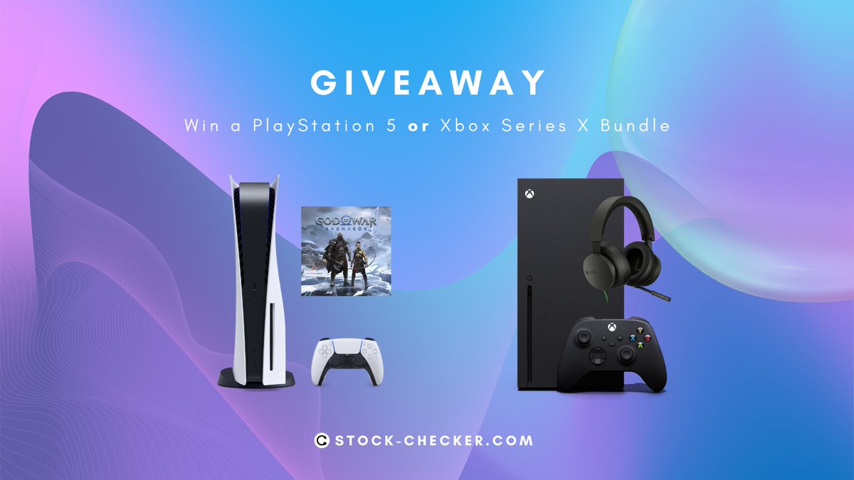 Stock Checker UK (@stockcheckeruk) on Twitter photo 🎉 Win a PlayStation 5 or Xbox Series X bundle!
How to enter:
- Retweet this tweet
- Follow <a href="/StockCheckerUK/">Stock Checker UK</a>
- Comment your favourite game and why
Giveaway ends 18:00 GMT on 26/12/22. 🎉 Win a PlayStation 5 or Xbox Series X bundle!
How to enter:
- Retweet this tweet
- Follow <a href="/StockCheckerUK/">Stock Checker UK</a>
- Comment your favourite game and why
Giveaway ends 18:00 GMT on 26/12/22.