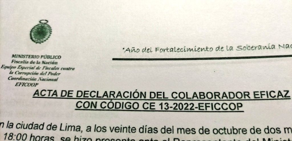 VirgiDArbulu's tweet photo. Que asqueroso es lo que estoy leyendo...
La carpeta del colaborador eficaz #13.
Lo que uno ve en noticias no es nada.
En estos días voy hacer un space leyendo TODO. https://t.co/NP64lbIjz4